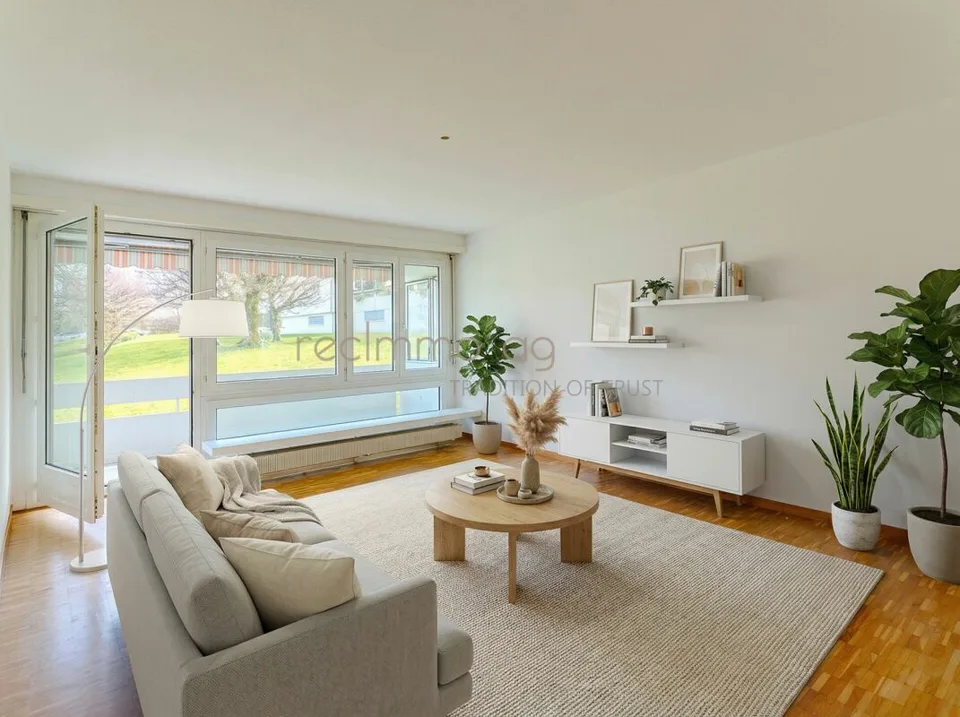 4.5-Zimmer-Wohnung mit Balkon und attraktivem Ausbaupotenzial