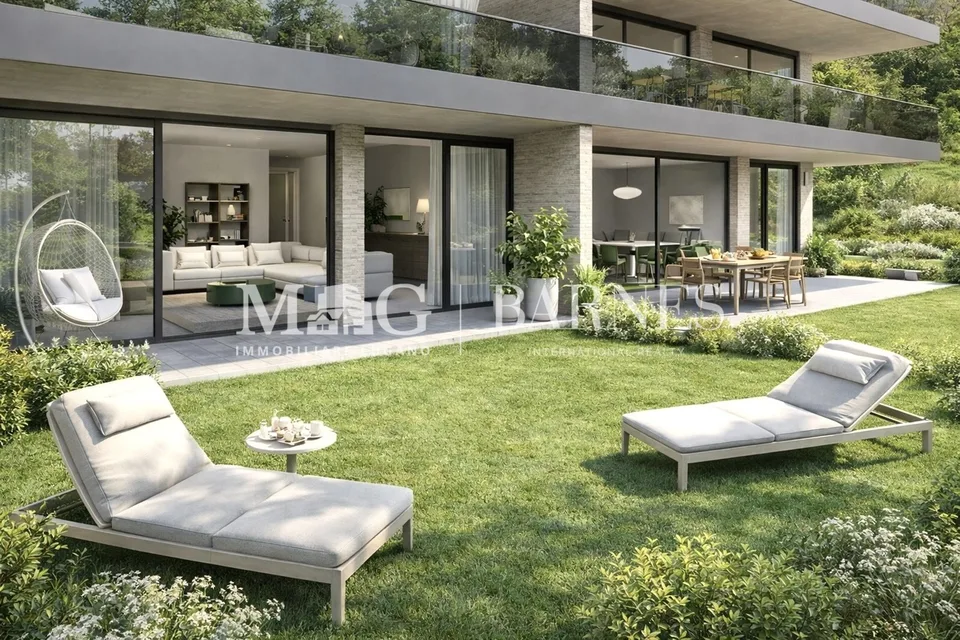 Lugano, Pregassona: New 5.5-room apartment with garden and view