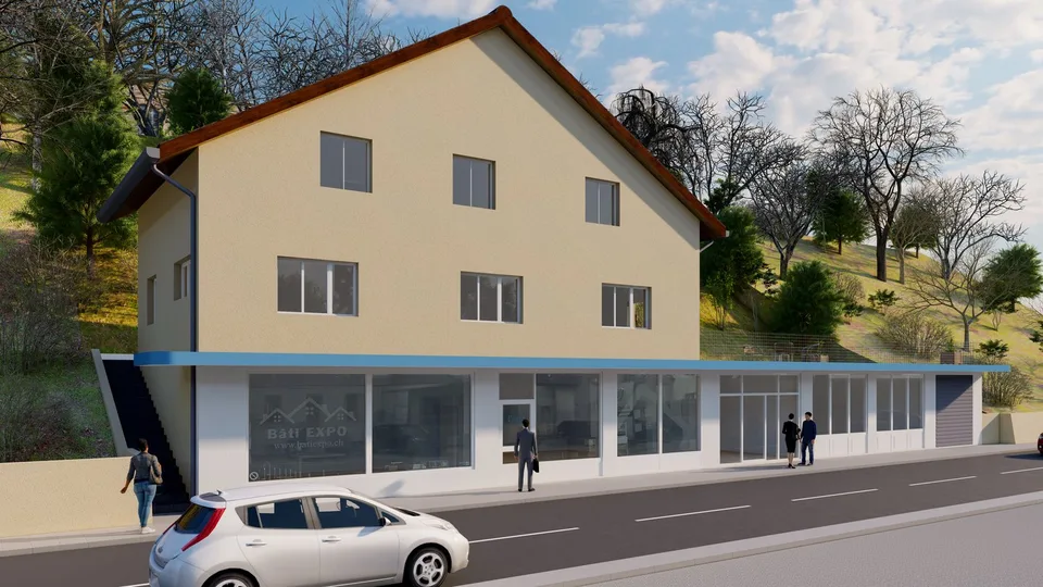 Edificio Misto sulla Strada Principale