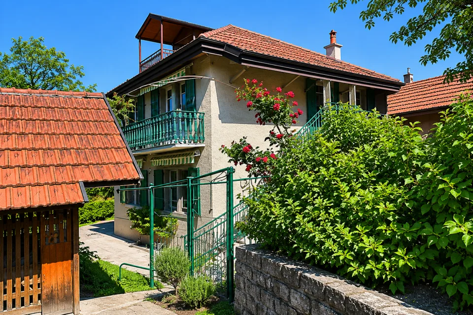 Villa individuelle de caractère avec deux spacieux appartements à proximité du centre-ville