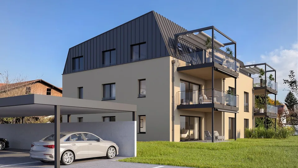 New building: 4.5-room apartment with spacious balcony or garden in Ettingen