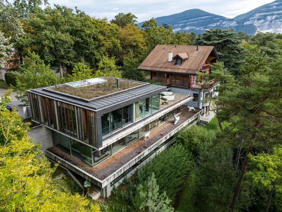 Maison d'architecte à Conches, entre nature, lumière et vue panoramique