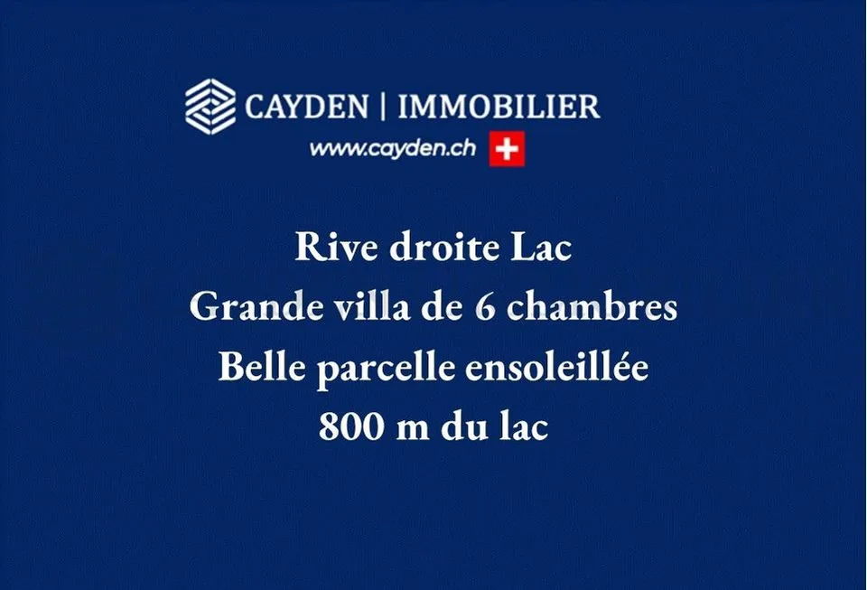Villa 6 chambres à 800 m du lac !