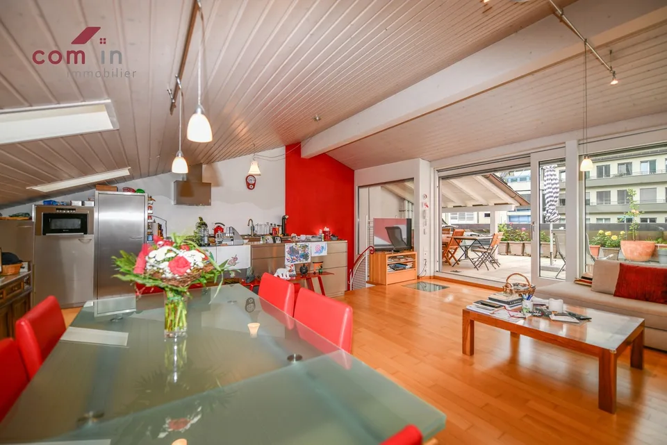 SION, ATTIQUE duplex de 6,5 pces terrasse de 48 m2 - Vieille ville