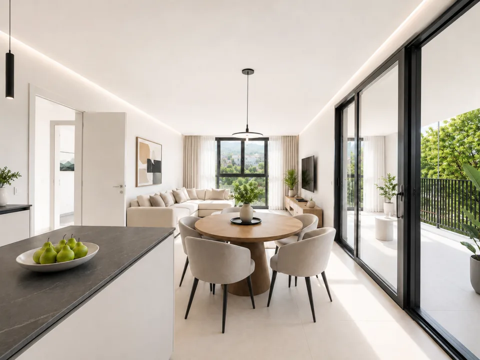 Elegante appartamento di nuova costruzione con terrazza in vendita a Lugano
