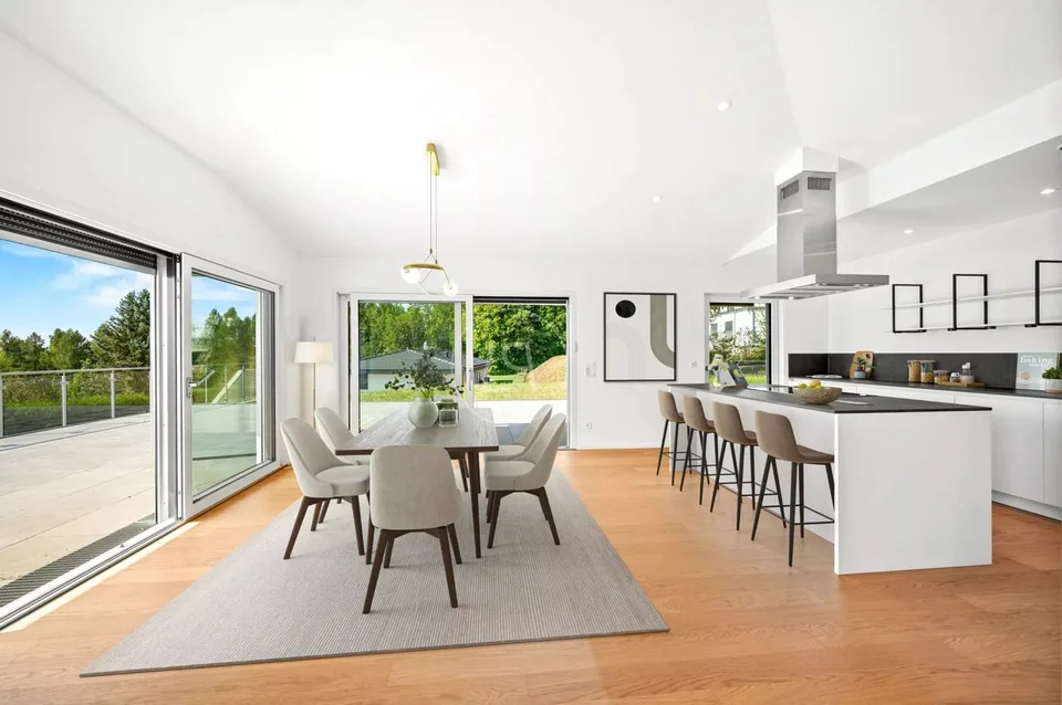 Villa contemporaine clé en main, avec vue 180 - Arzier-le-Muids