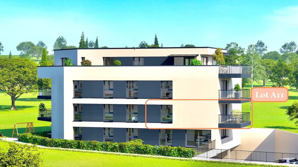 Meraviglioso appartamento di 4,5 locali con balcone ad Attalens (A11)