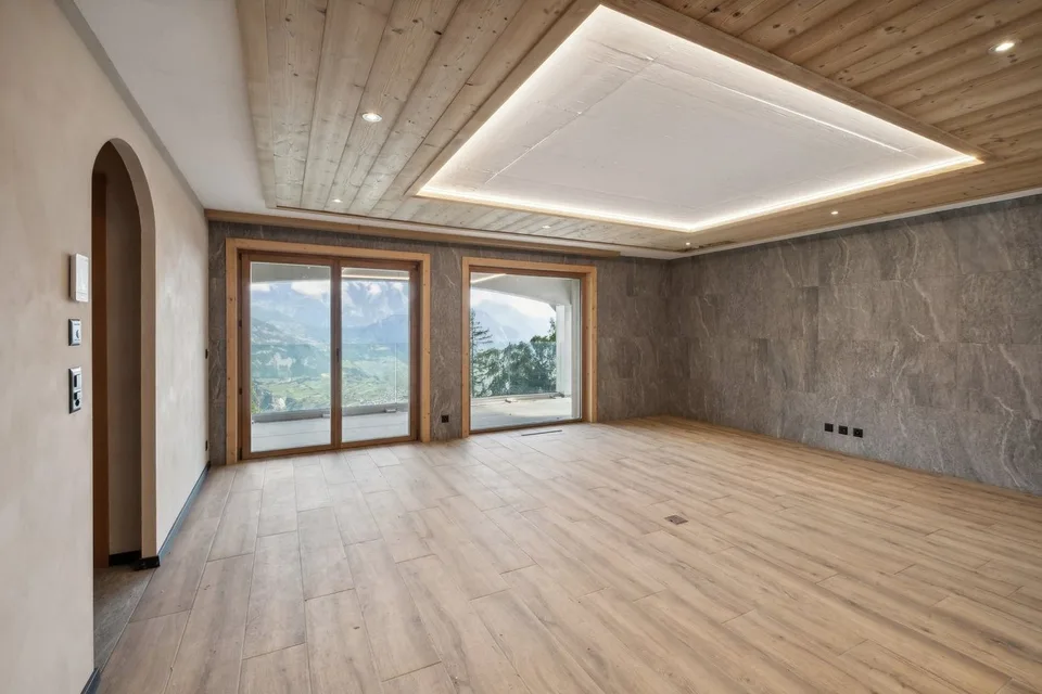 Neue Wohnung mit atemberaubendem Blick auf das Rhônetal