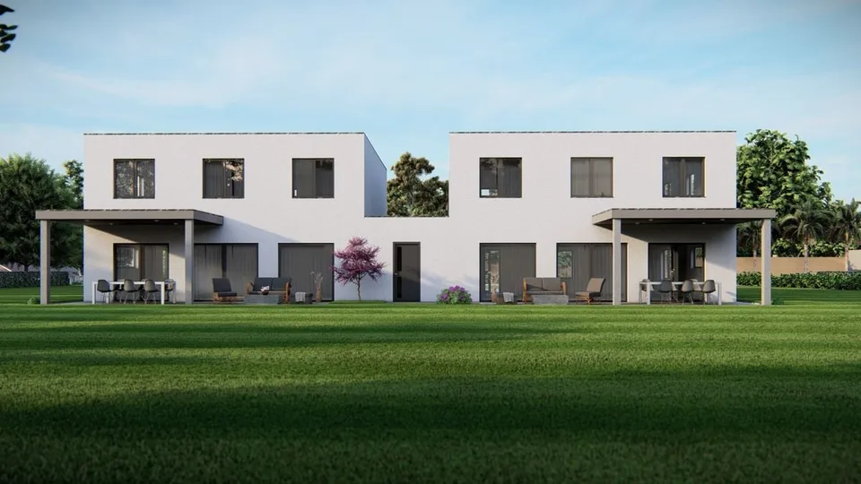 Villa jumelée neuve au centre de Courtedoux