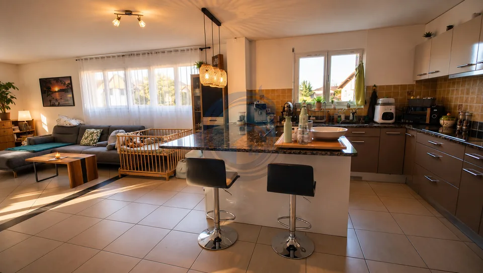BEAU DUPLEX D'ANGLE DE 4,5 PIECES AVEC TERRASSE ET JARDIN PRIVATIF