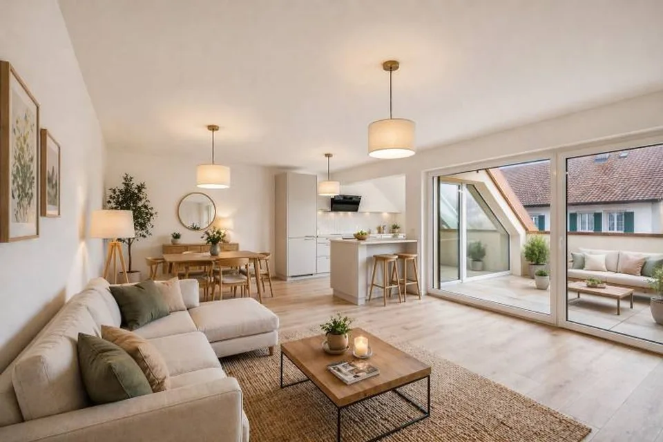 Charmanter Neubauwohnung mit 4.5 Zimmern und Balkon
