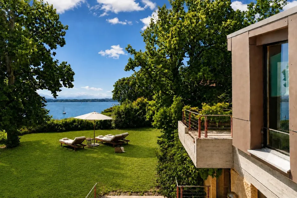Propriété d'architecte face au Léman