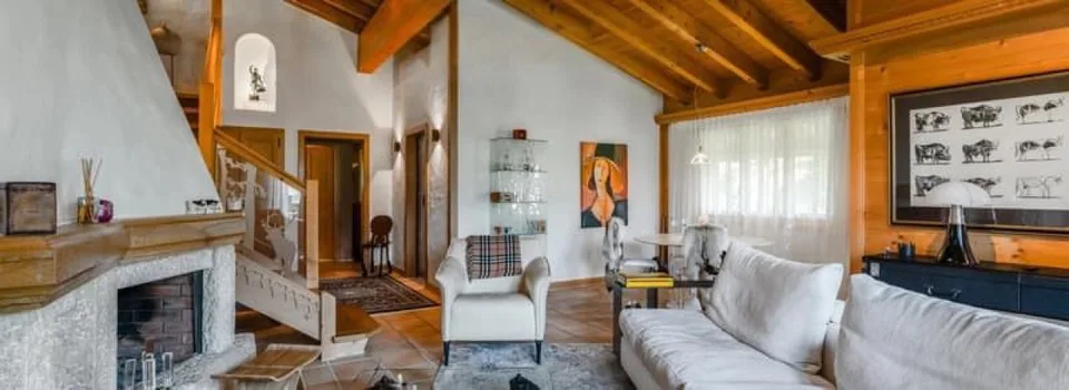 Prächtige 5.5-Zimmer-Wohnung mit Panoramablick auf die Alpen - Château-d'Oex