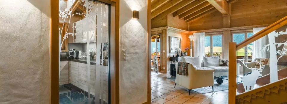 Prächtige 5.5-Zimmer-Wohnung mit Panoramablick auf die Alpen - Château-d'Oex