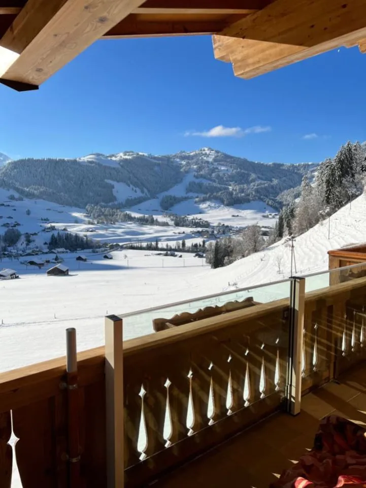 Prächtige 5.5-Zimmer-Wohnung mit Panoramablick auf die Alpen - Château-d'Oex