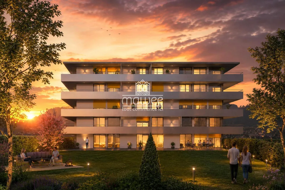 Appartamento nuovo di 2,5 locali con ampio balcone a Grône