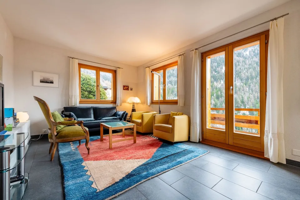 Chalet Le Nid in St-Luc – 3-Zimmer-Duplexwohnung 135m2, 200m von den Pisten entfernt