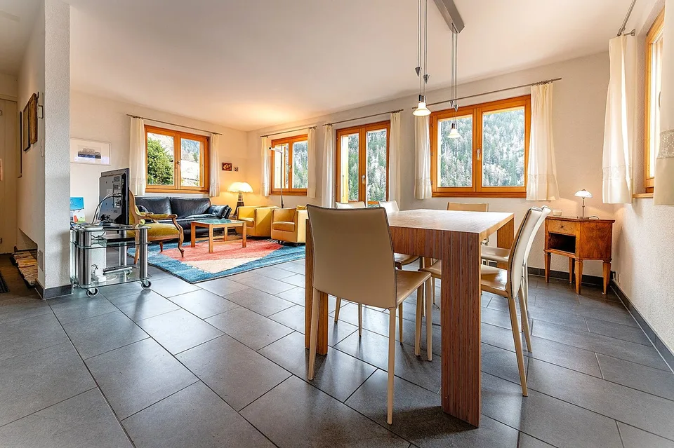 Chalet Le Nid in St-Luc – 3-Zimmer-Duplexwohnung 135m2, 200m von den Pisten entfernt