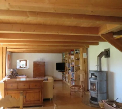 Typical Franches-Montagnes farm