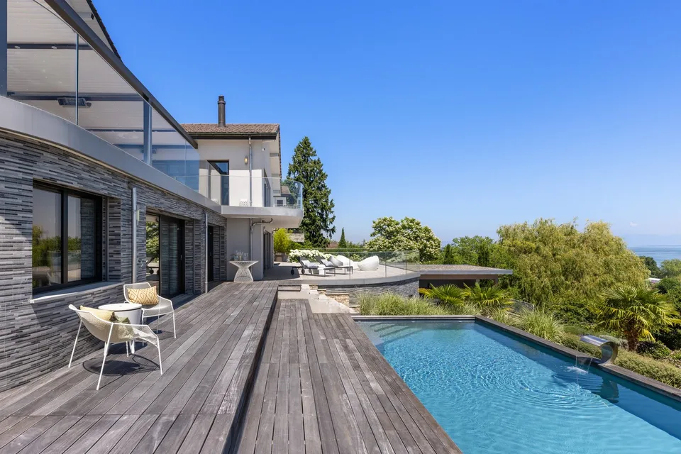 Villa von Ausnahme mit spektakulärem Blick auf den Genfersee