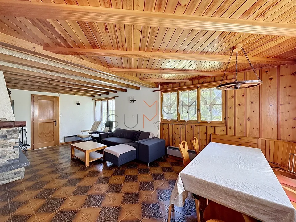Exclusivité - à 5 min d'Ovronnaz, chalet authentique sans vis-à-vis