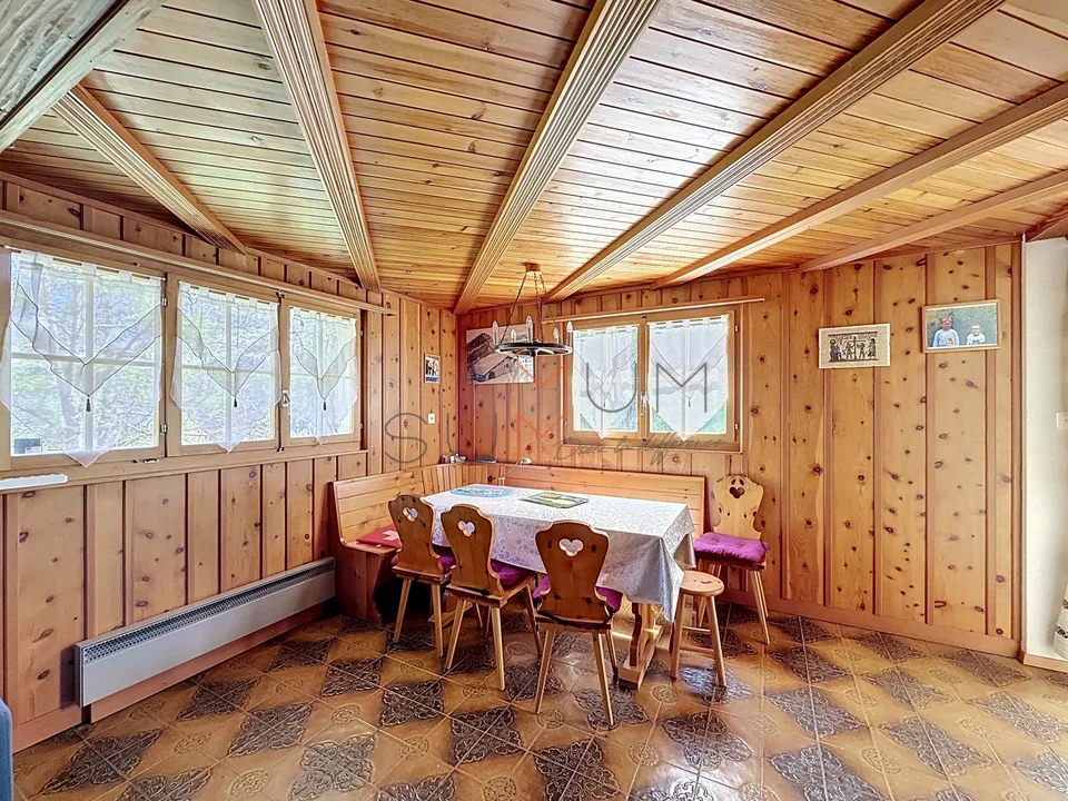 Exclusivité - à 5 min d'Ovronnaz, chalet authentique sans vis-à-vis