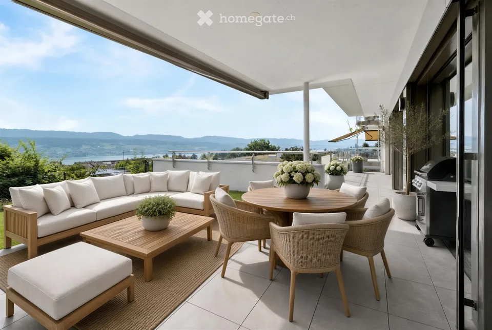 Moderne 3.5 Zimmer-Wohnung in Meilen – Neubau mit Weitblick