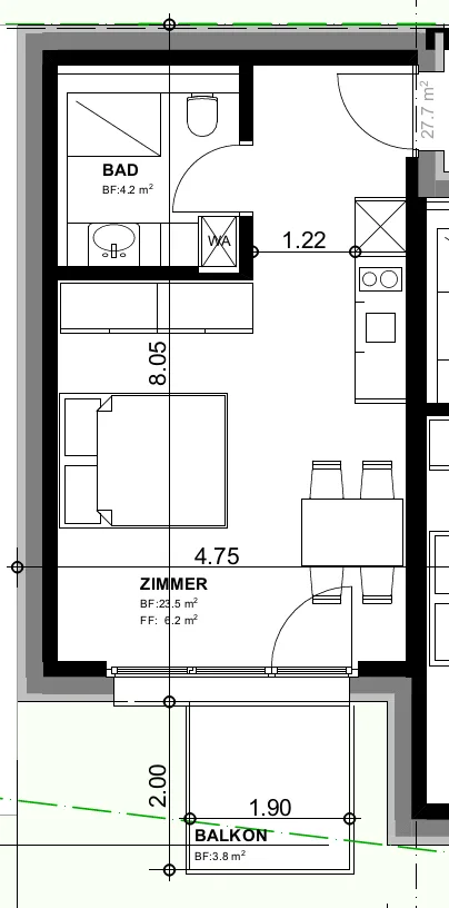 Habitation moderne à St. Gallen - Appartements 1 chambre exclusifs – photo 6 sur 6
