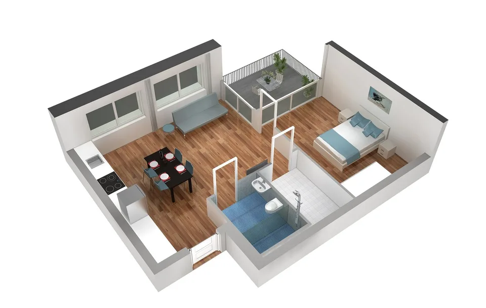 Moderne 2.5-Zimmer-Wohnung mit Balkon in Basel – photo 11 of 12