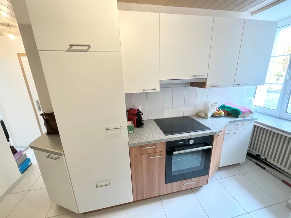 Bright 2-room apartment on the ground floor in Sonvilier