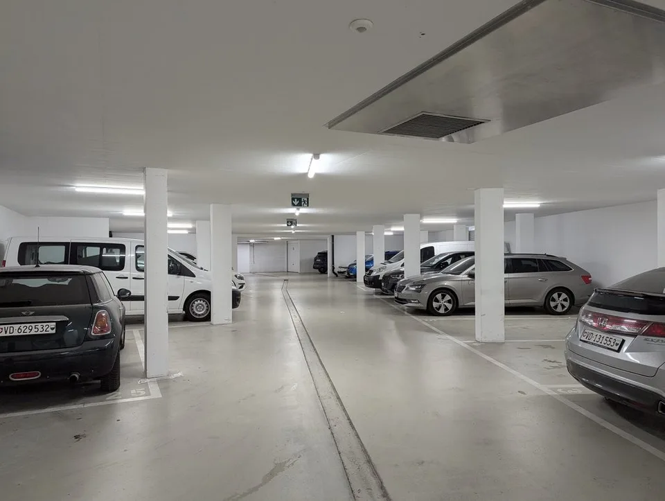 Underground parking space looking for a car