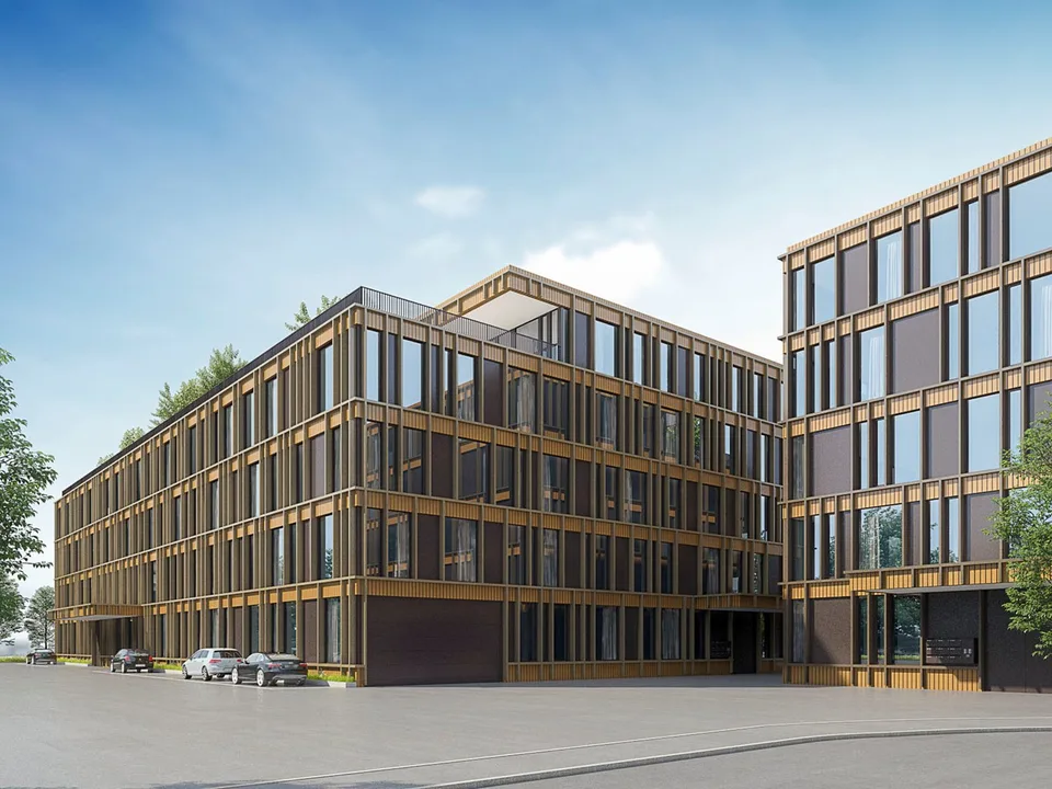 Edificio nuovo attraente a Steinhausen – flessibile, ben collegato, disponibile fine 2028