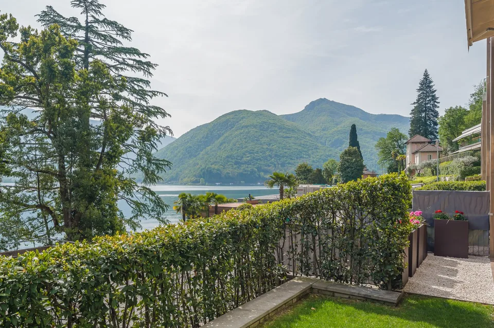 Komfortables Apartment mit privatem Garten in Melide