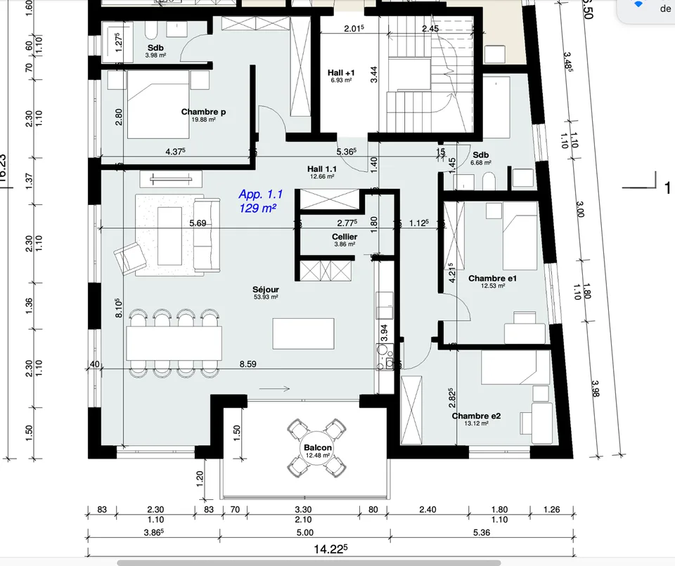 Magnifique appartement de 4,5 pièces à Tavannes 130m2