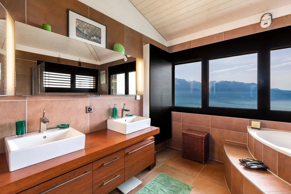 Prächtige moderne Villa mit 180-Grad-Blick auf den See und die Alpen – Foto 12 von 26