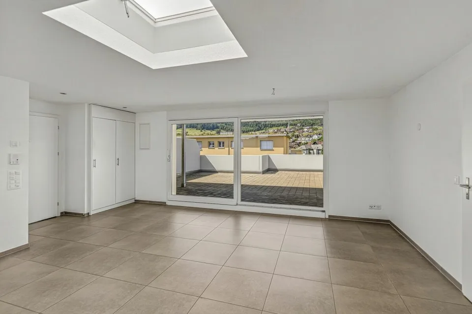 Appartement attique lumineux et calme avec vue et intimité