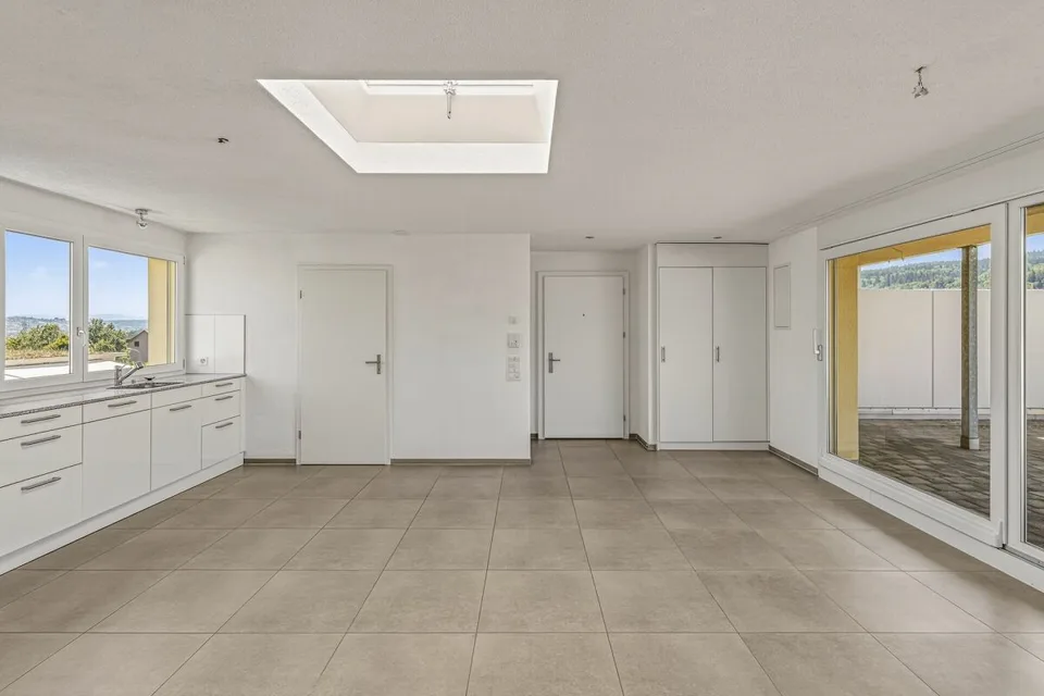 Appartement attique lumineux et calme avec vue et intimité