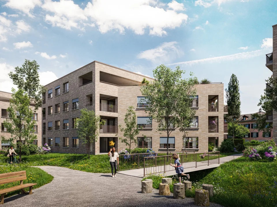 Rêve de maison avec vue lointaine, appartement exclusif de 5,5 pièces avec terrasse sur le toit