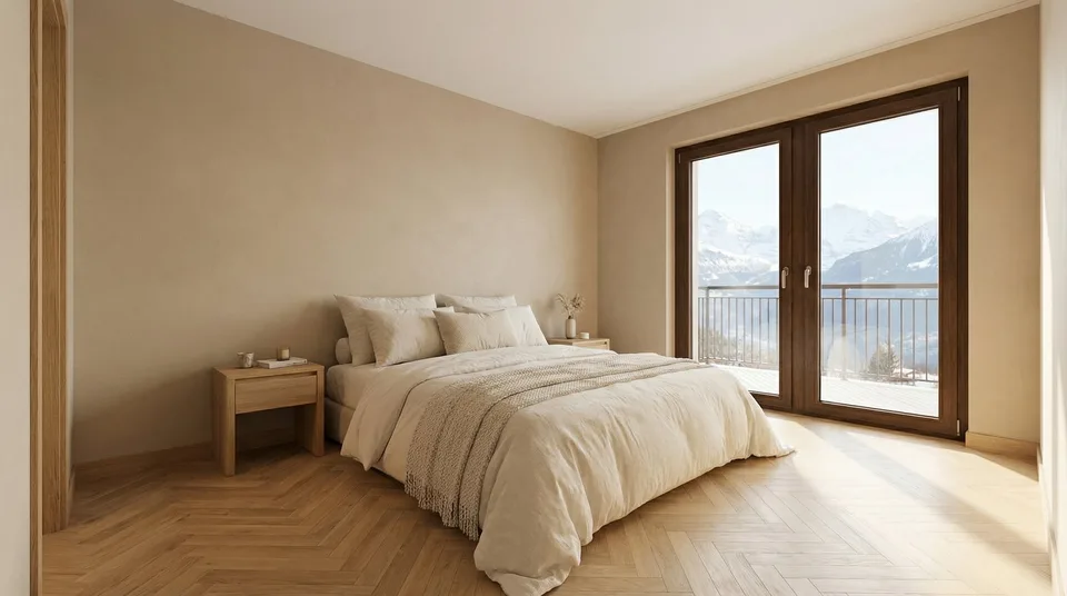 Incantevole appartamento di 3,5 locali con balcone e vista mozzafiato a Bürchen