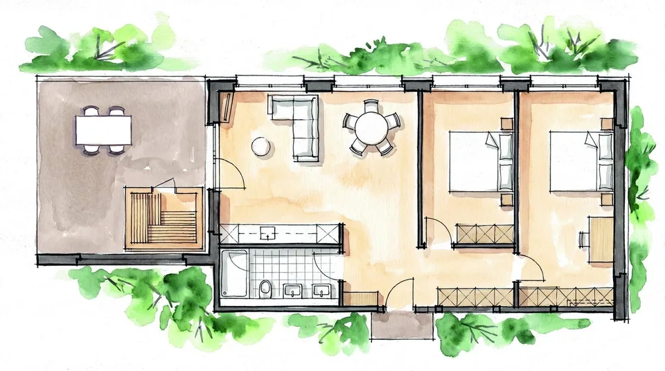 Incantevole appartamento di 3,5 locali con balcone e vista mozzafiato a Bürchen