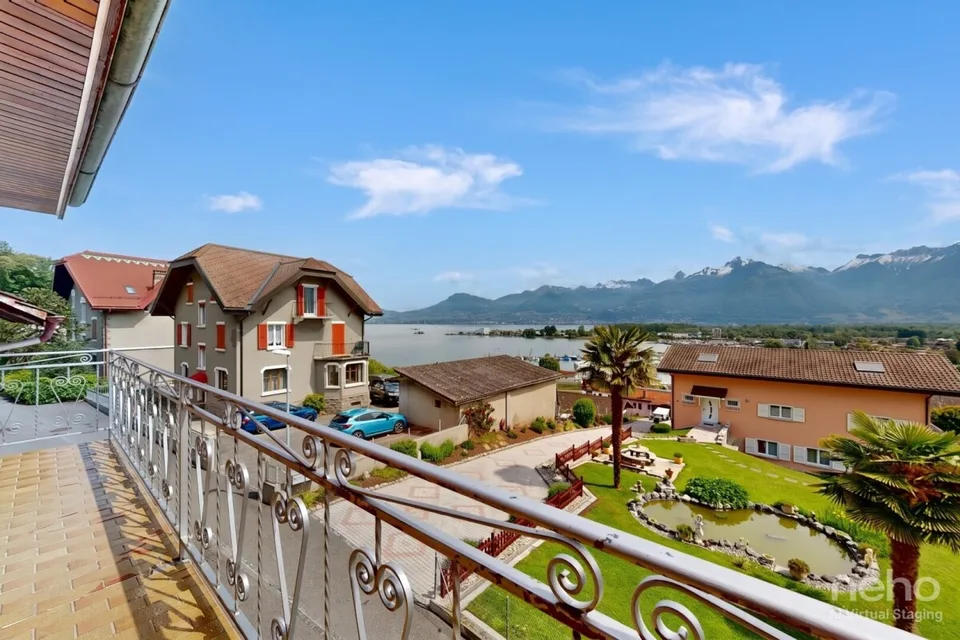 Le Bouveret: Casa multifamiliare - Charme di villaggio e vista
