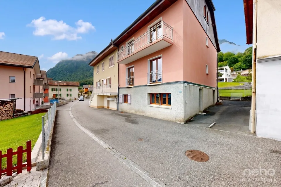 Le Bouveret: Casa multifamiliare - Charme di villaggio e vista