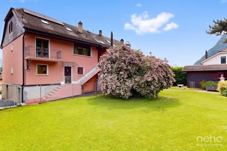 Le Bouveret : Maison plurifamiliale - Charme villageois et vue