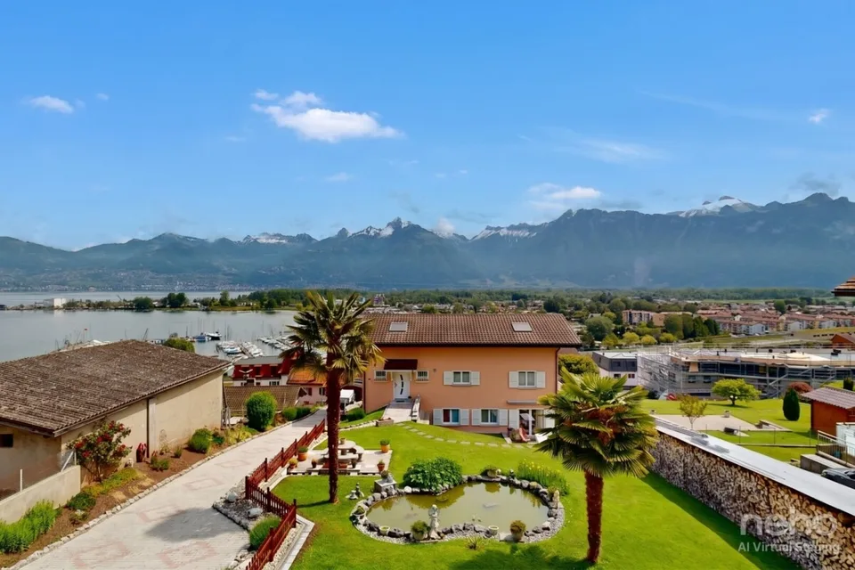 Le Bouveret : Maison plurifamiliale - Charme villageois et vue
