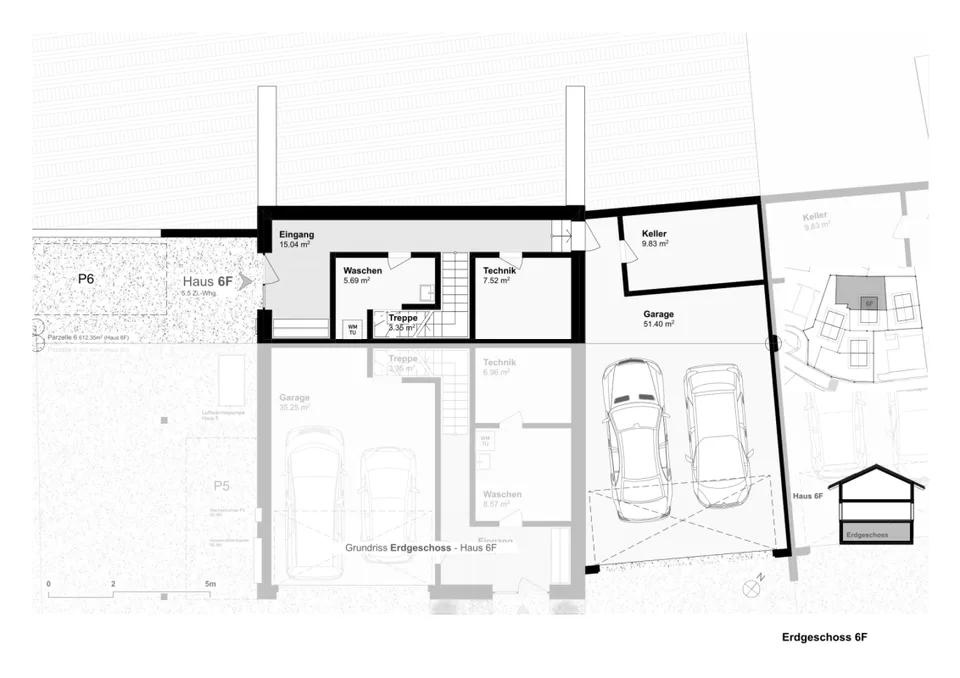 5.5-Zimmer-Doppeleinfamilienhaus als hochwertiger Erstwohnsitz (6F) in Davos Wiesen – Foto 10 von 13