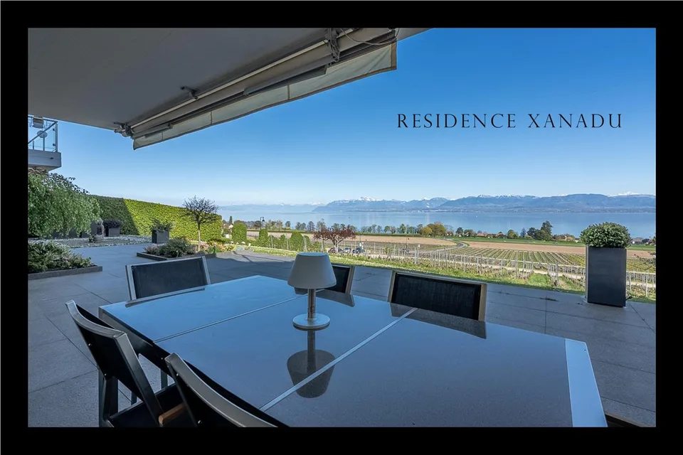 Bursinel - appartement de 3,5 pièces avec vue panoramique sur le lac et les Alpes
