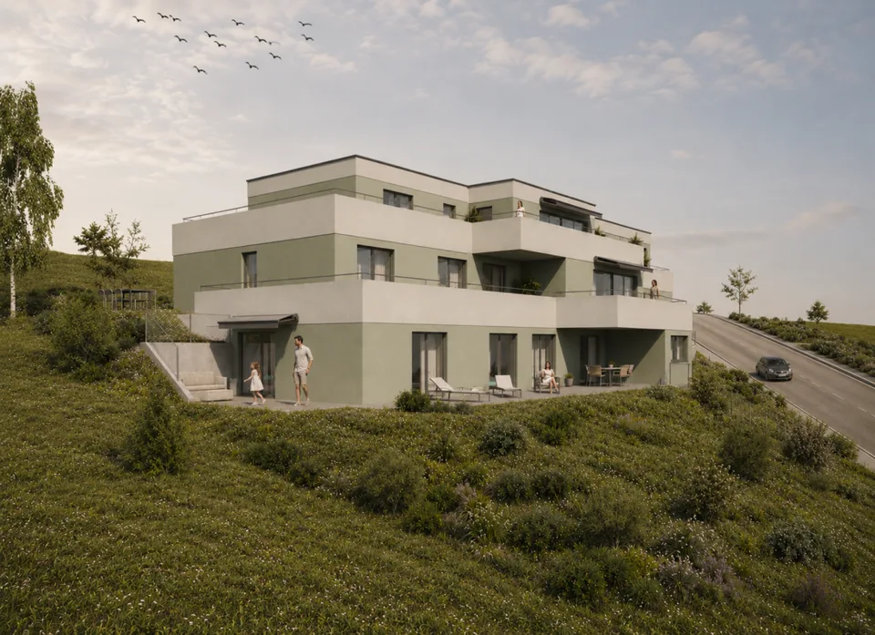 Ampio appartamento con terrazza di 6,5 stanze con vista