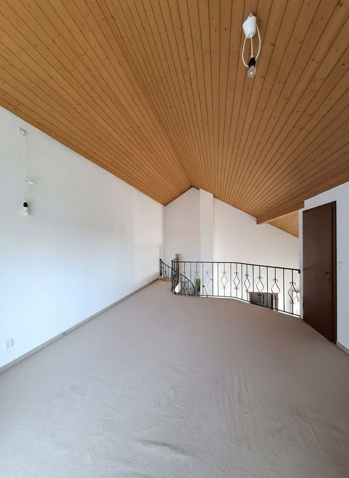 Affascinante appartamento a maisonnette con caminetto e potenziale di sviluppo