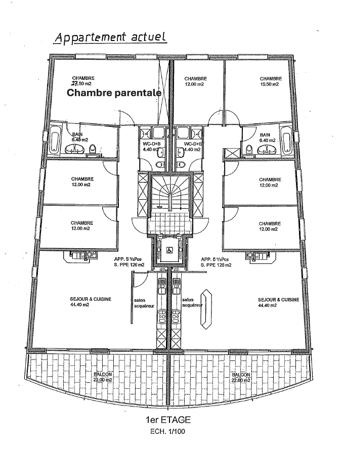 Sehr schönes 4,5-Zimmer-Apartment in Bevaix – Foto 10 von 11