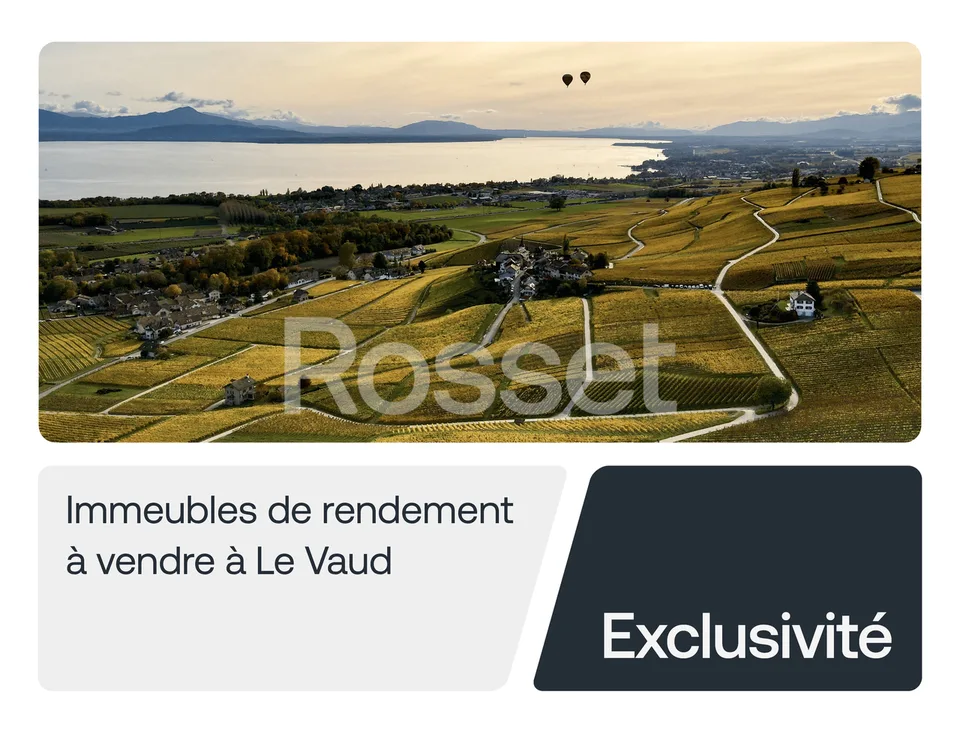 Exclusivité - 4 immeubles résidentiels - rendement de 5% - Le Vaud